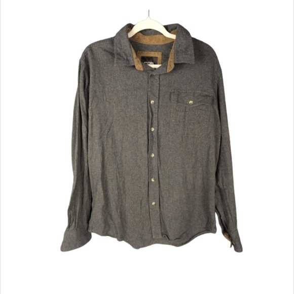 CQR medium button down shirt in gray - Picture 1 of 7